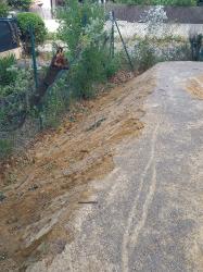 Espondeilhan, ravinades et arbres au pumptrack (07/2025)